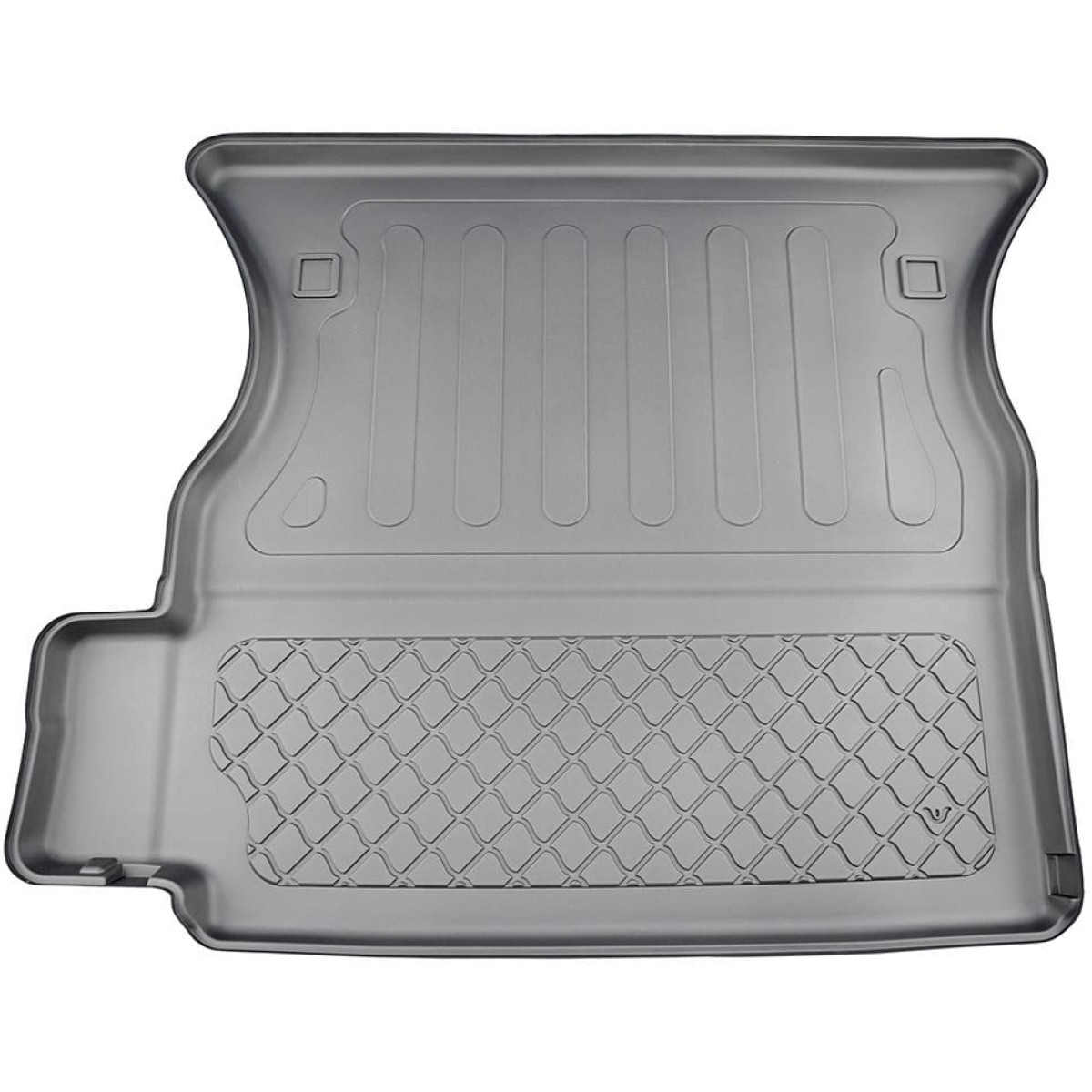 Trunk mat Tesla Model X from 2021 (6/7 places, 3rd row lowered) Trunk mat Tesla Model X from 2021 (6/7 places, 3rd row lowered)
