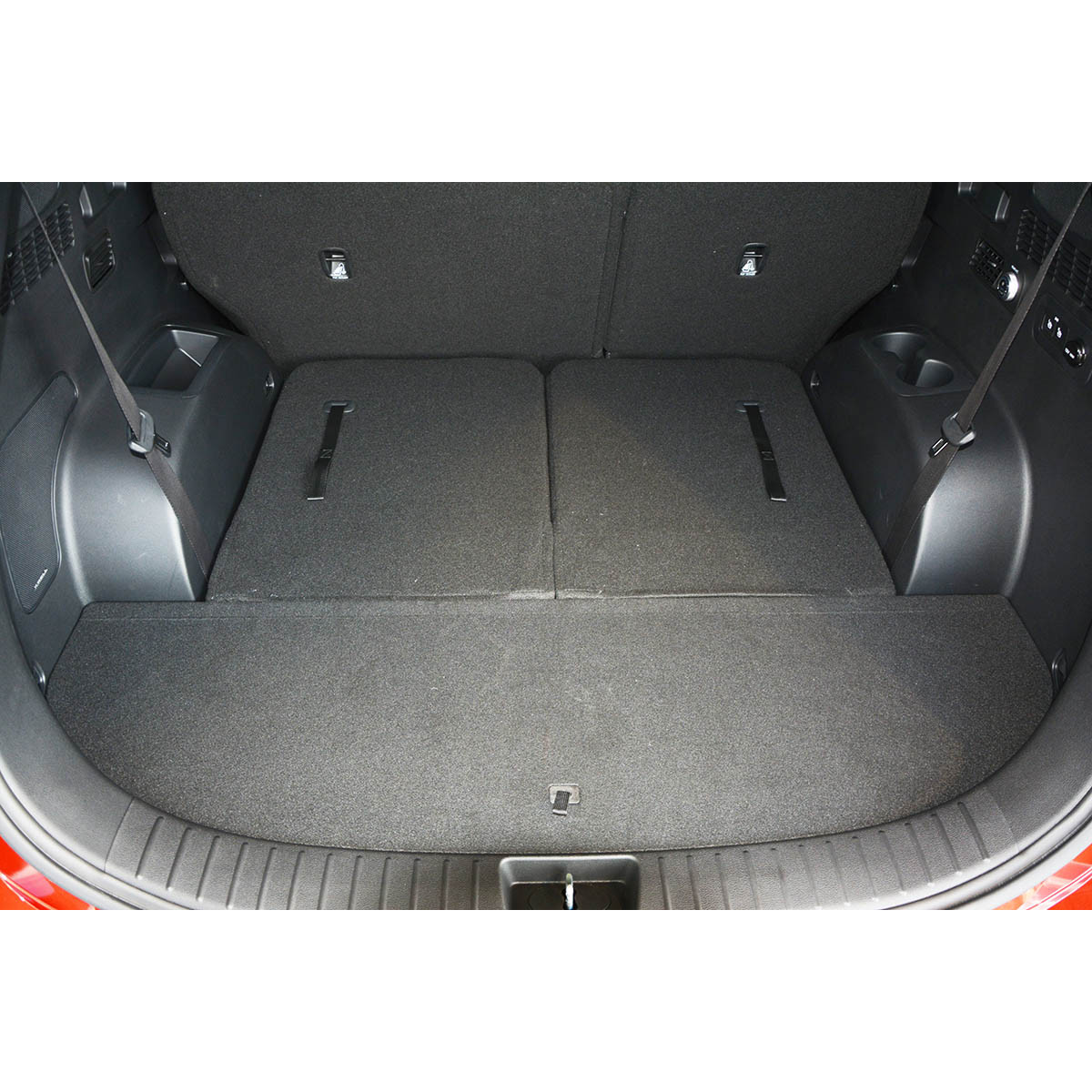 Trunk mat Hyundai Santa Fe 2018-2020 (7 places / 3rd row lowered) Trunk mat Hyundai Santa Fe 2018-2020 (7 places / 3rd row lowered)