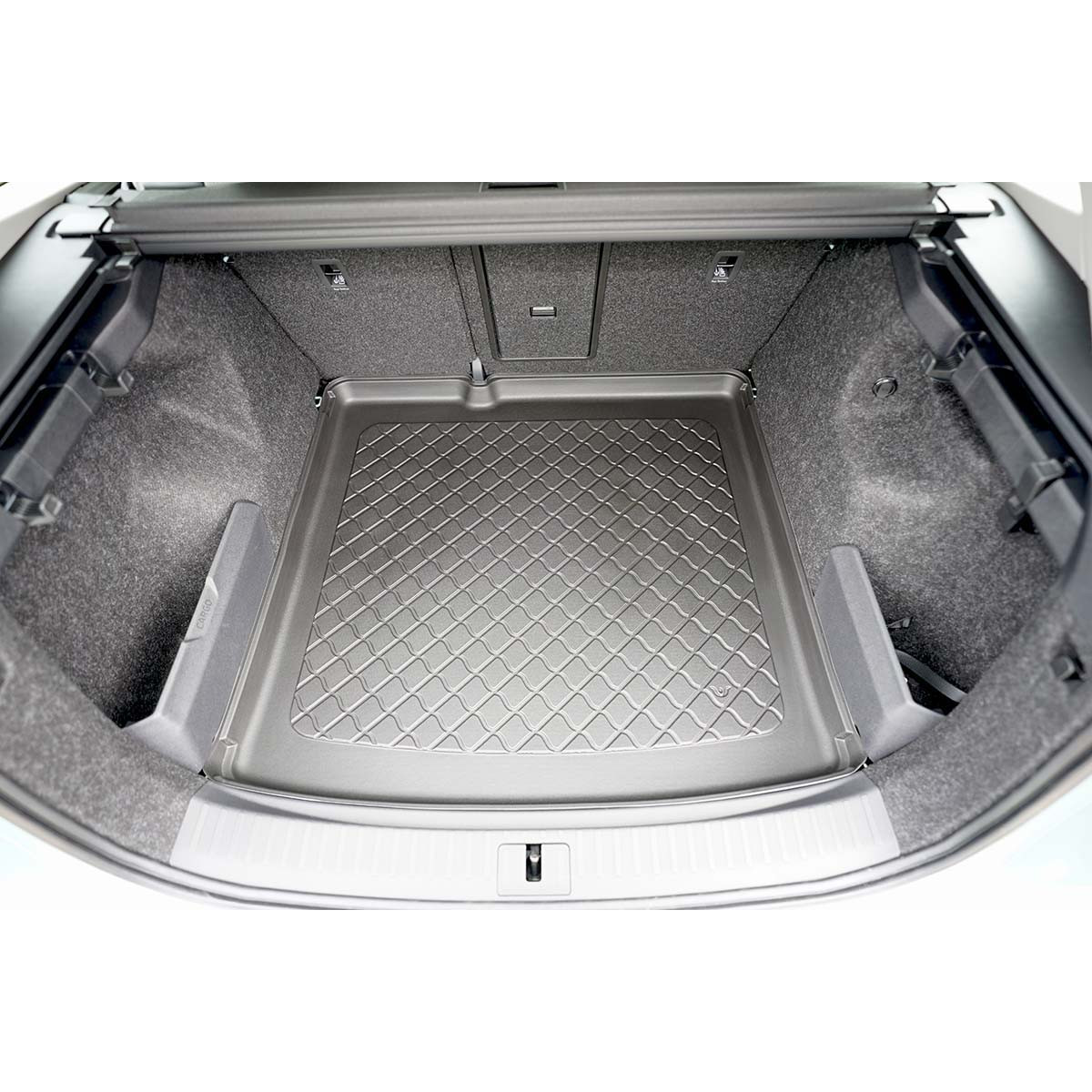 Trunk mat Skoda Enyaq iV (electric) from 2021 (one-level boot) Trunk mat Skoda Enyaq iV (electric) from 2021 (one-level boot)