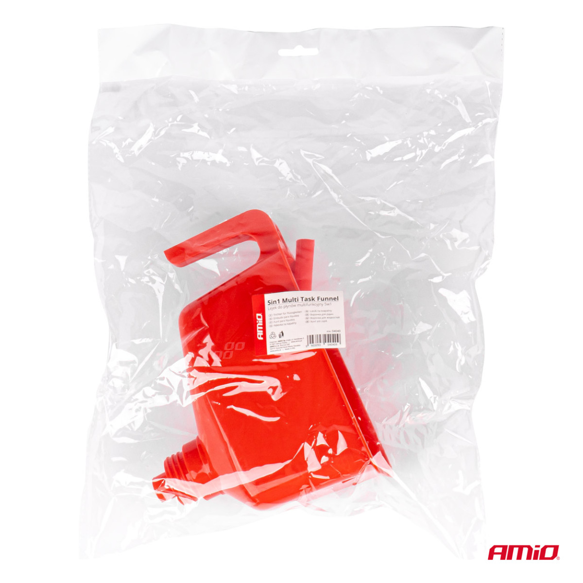 5in1 universal multifunctional funnel with filter 16.5 cm AMIO-04040