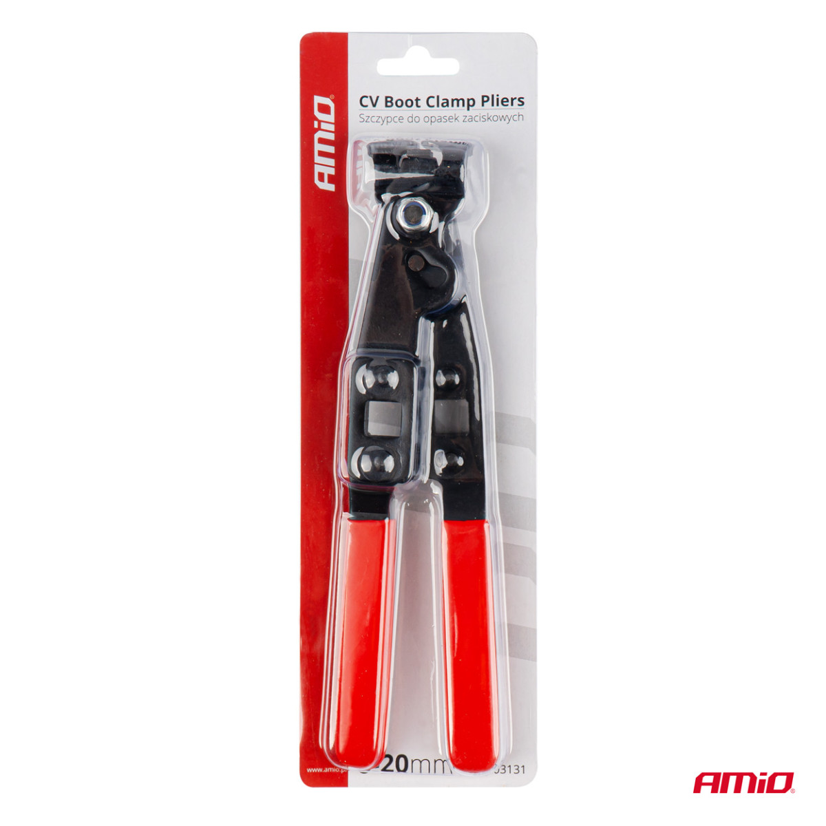 Pliers for flexible car bumper clips, AMIO-03131