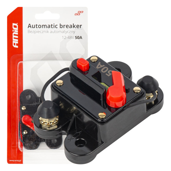 Automatic circuit breaker 50 A, 12-48 V, AMIO-03825
