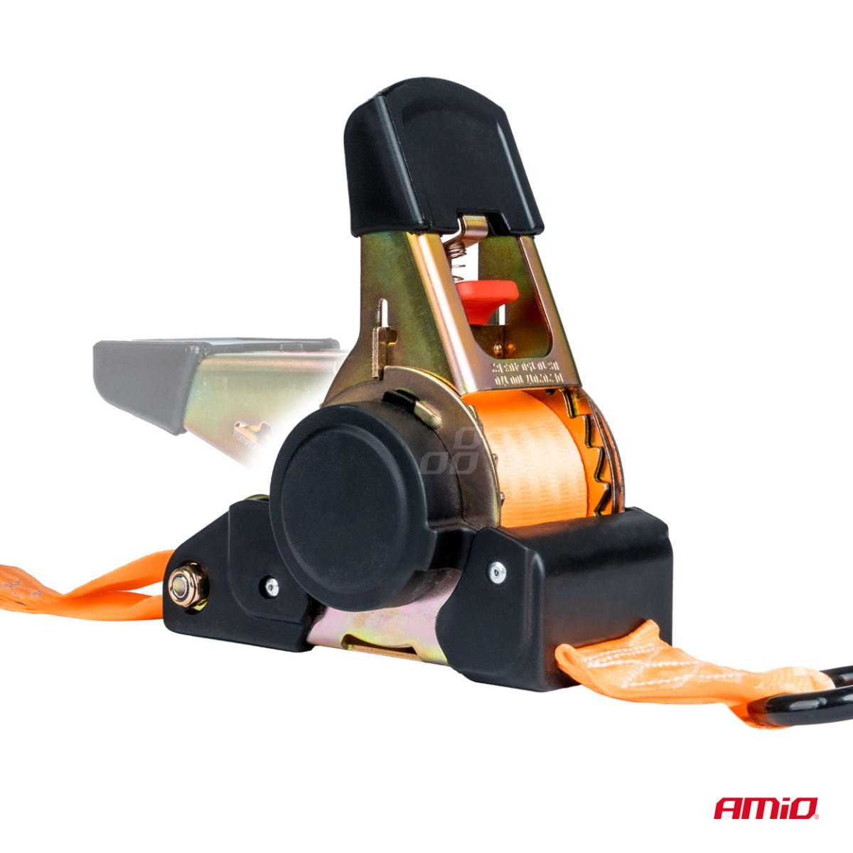 Cargo lashing strap with automatic winder 640/320 kg, 3.5 mx 25 mm, S-TYPE AMIO-03318