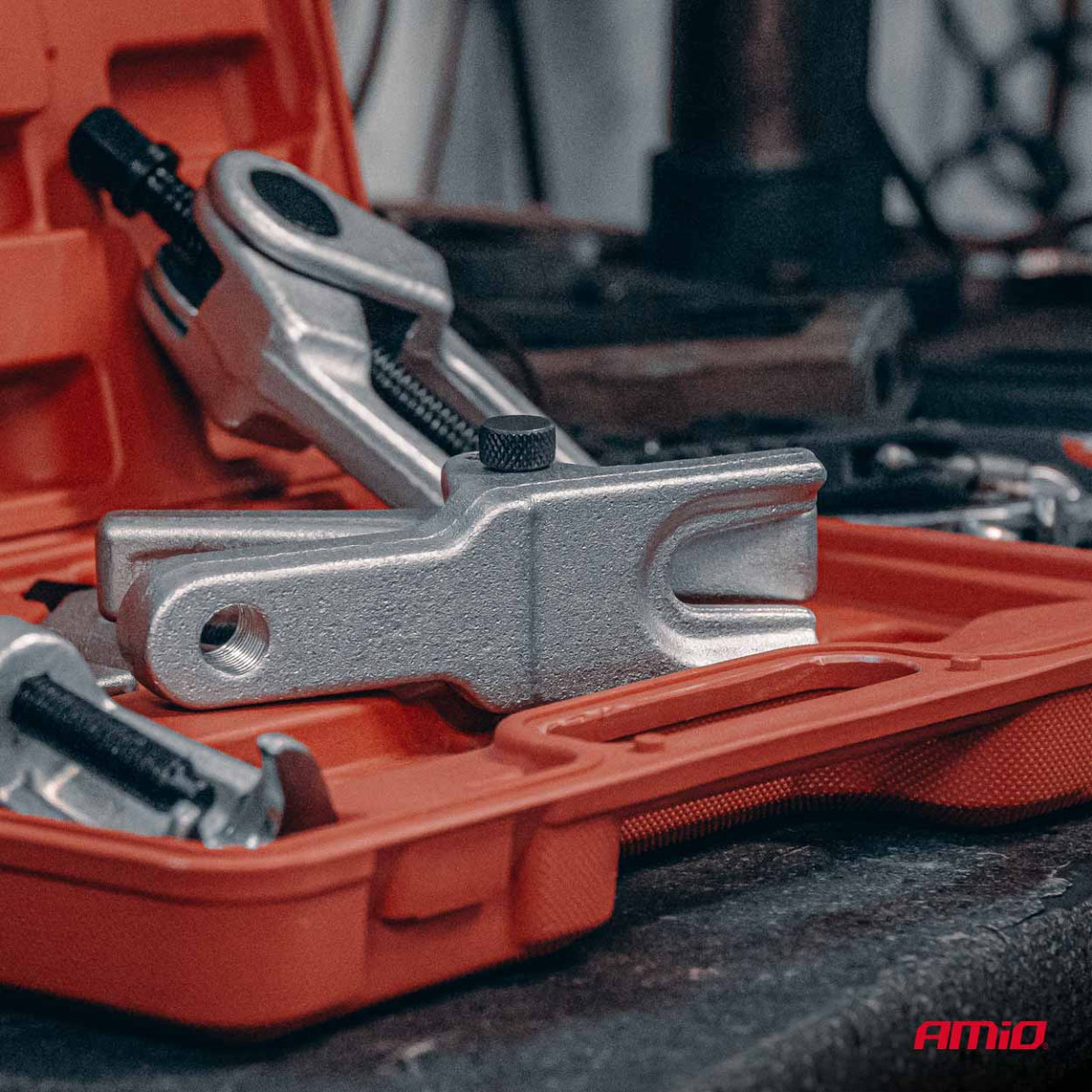 Ball joint and tie rod end removal tool set, 5 pcs. AMIO-04767