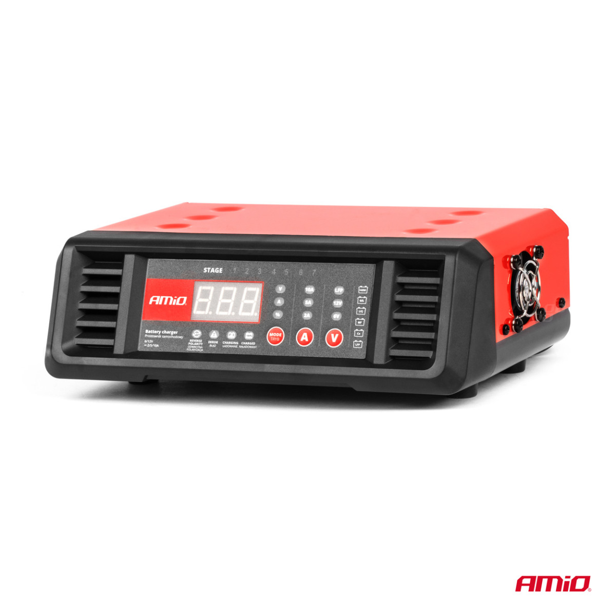 Digital battery charger 10A 6V/12V AMIO-04056