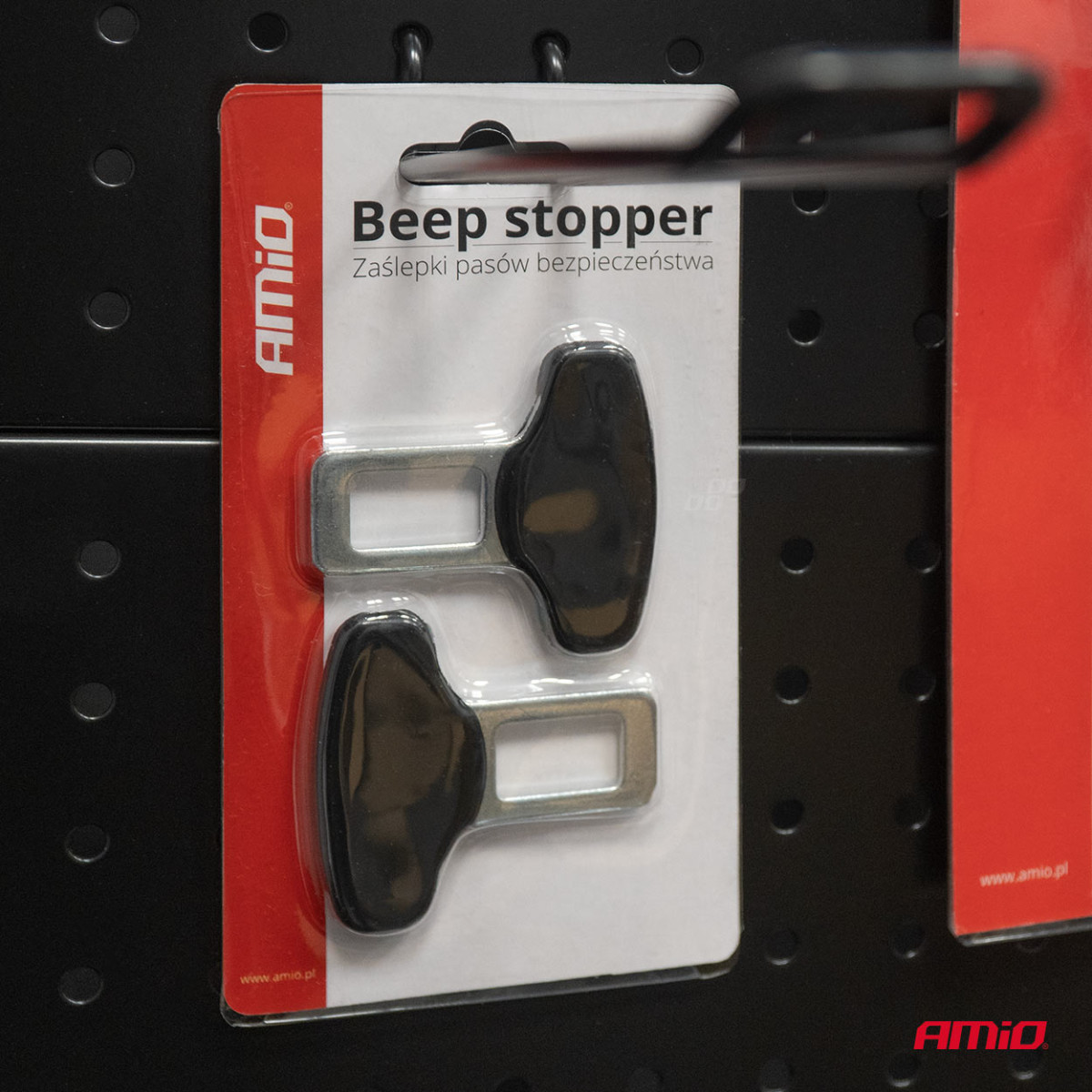 Seat belt alarm silencers, 2 pcs. AMIO-01514
