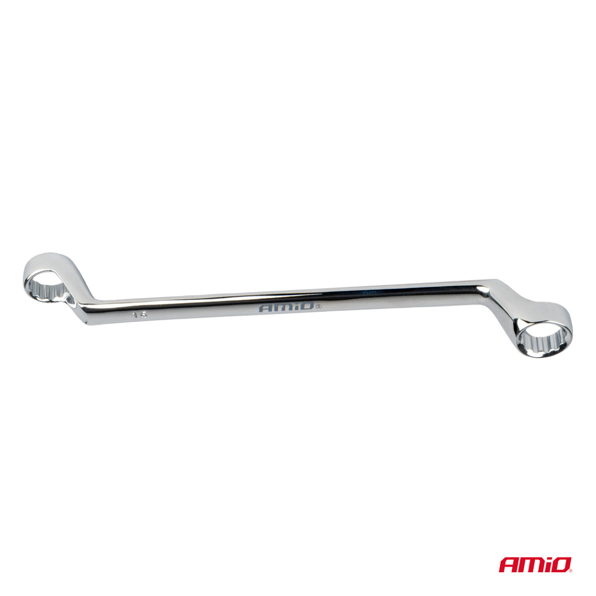 Set of combination wrenches, bent 6–32 mm, 12 pcs., AMIO-04197