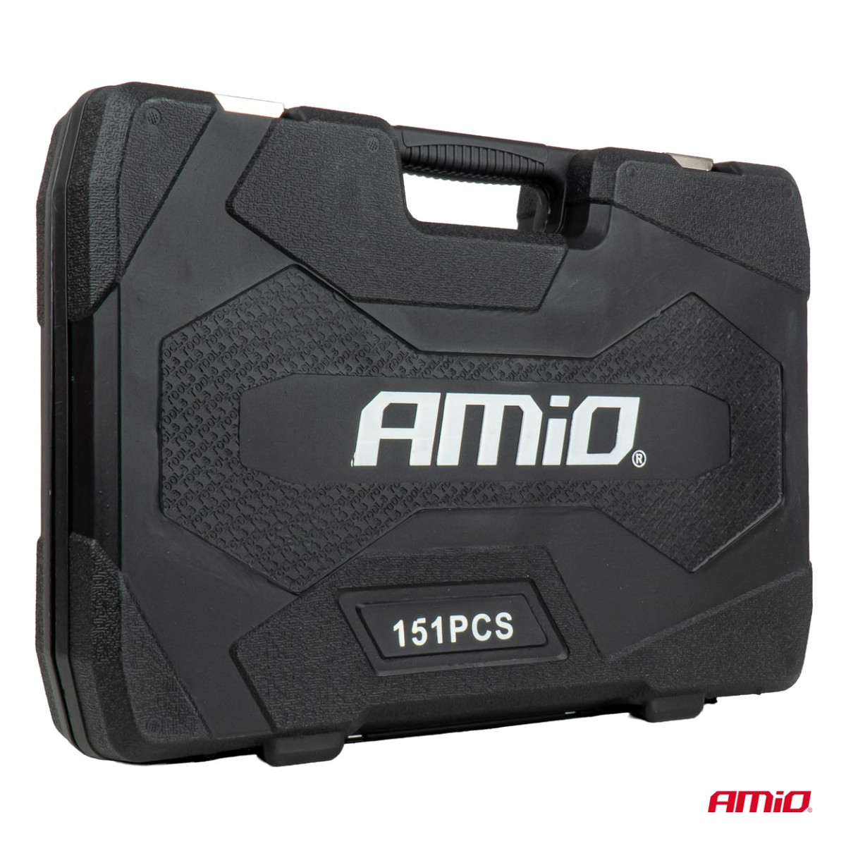 Bit, hex key and socket set with ratchets, 151 pcs., AMIO-05019
