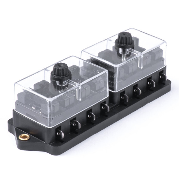 Fuse box, 8 slots for blade (ATO/UNI) fuses AMIO-03042