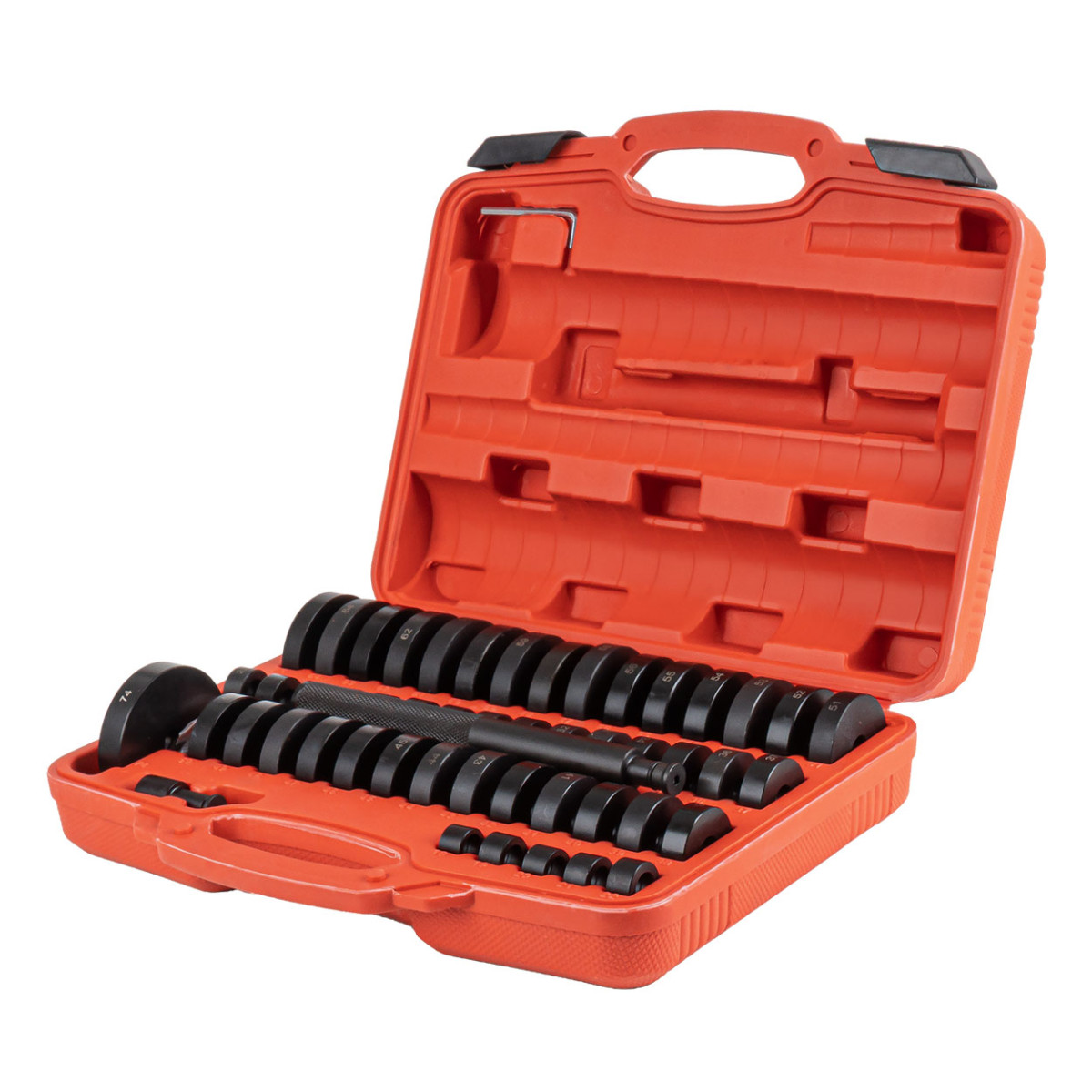 Bushing, bearing and seal installation and removal tool set, 52 pcs. AMIO-04771