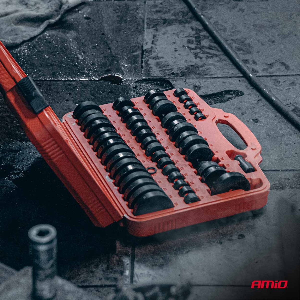 Bushing, bearing and seal installation and removal tool set, 52 pcs. AMIO-04771