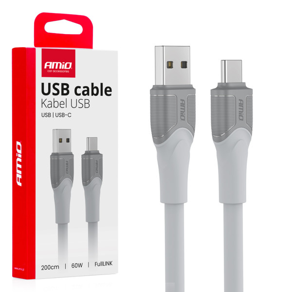 USB-A to USB-C cable 60W 2 m FullLINK X111 AMIO-04290