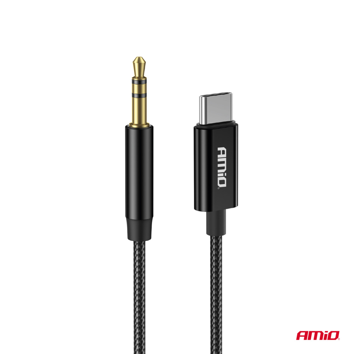 USB-C to 3.5 mm Mini Jack AUX cable 1 m AMIO-04294