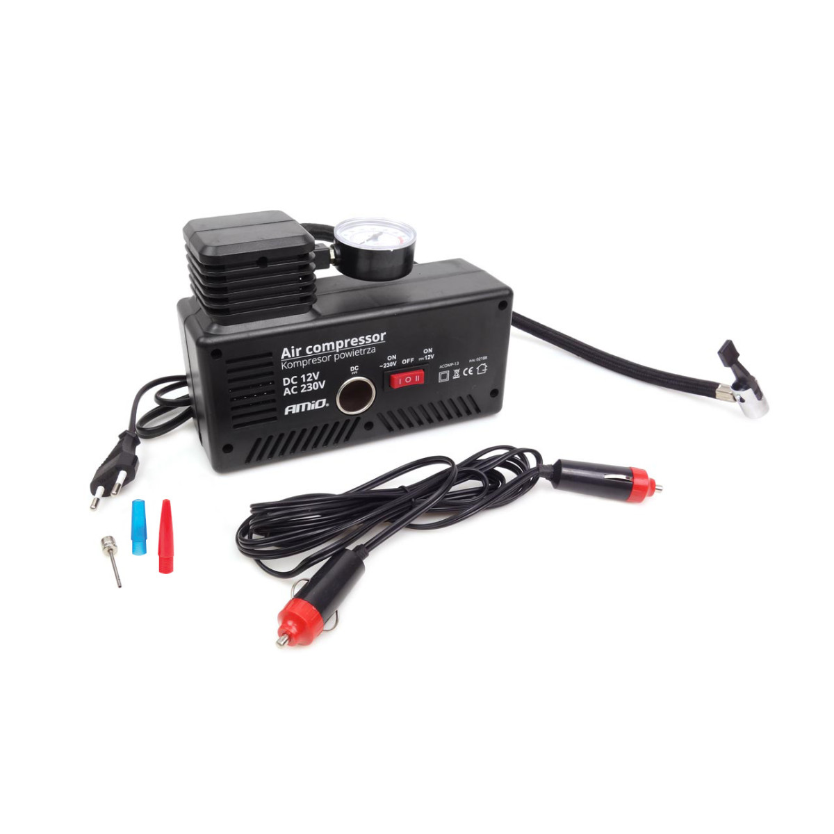 Car compressor 12V / 230V, AMIO-02188