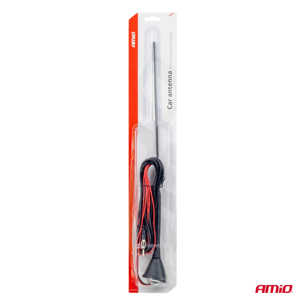 Car antenna 40 cm with amplifier, ANT08 AMIO-01511