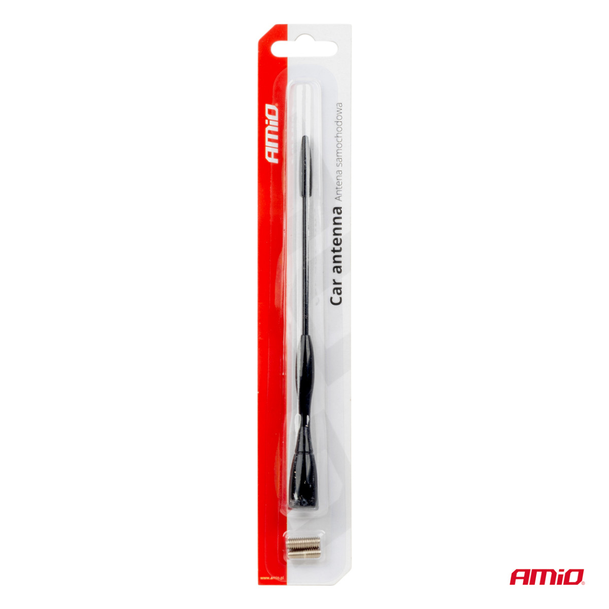 Car aluminum antenna, 16 cm, with 5/6 mm adapter, ANTM04 AMIO-01052