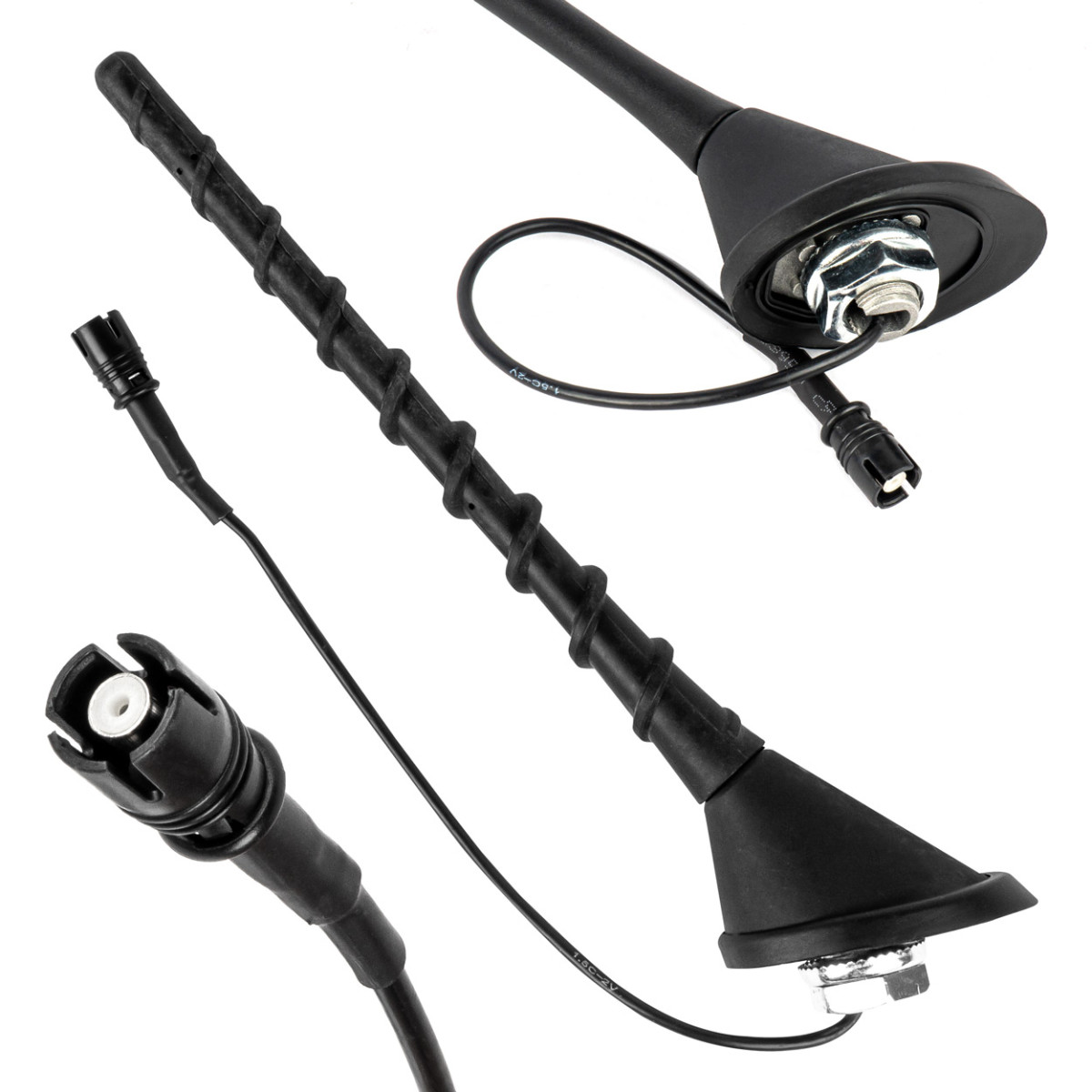 Car antenna RAKU-2 ANT09 with amplifier AMIO-04153