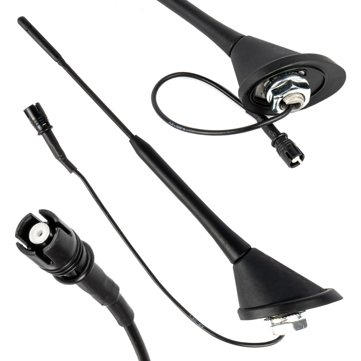 Car antenna RAKU-2 ANT10 with amplifier AMIO-04154