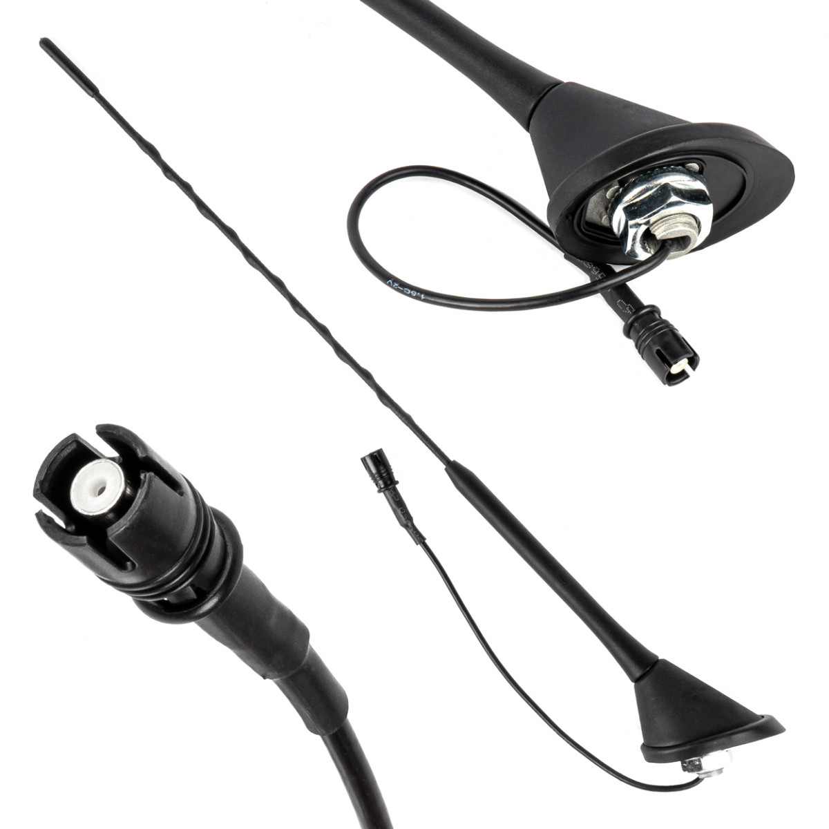 Car antenna RAKU-2 ANT11 with amplifier AMIO-04155