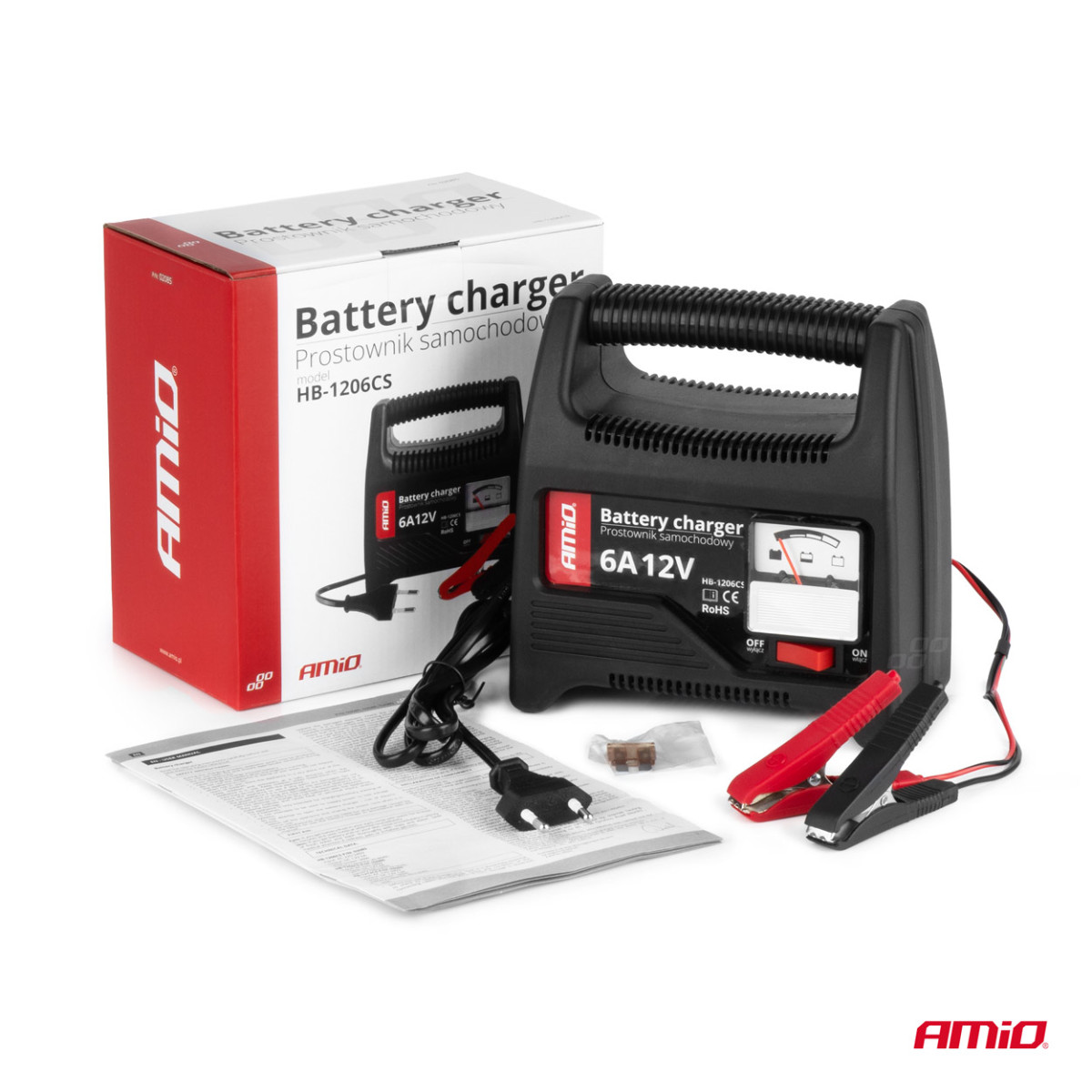 Battery charger SBC-6A 8A 12V AMIO-02086