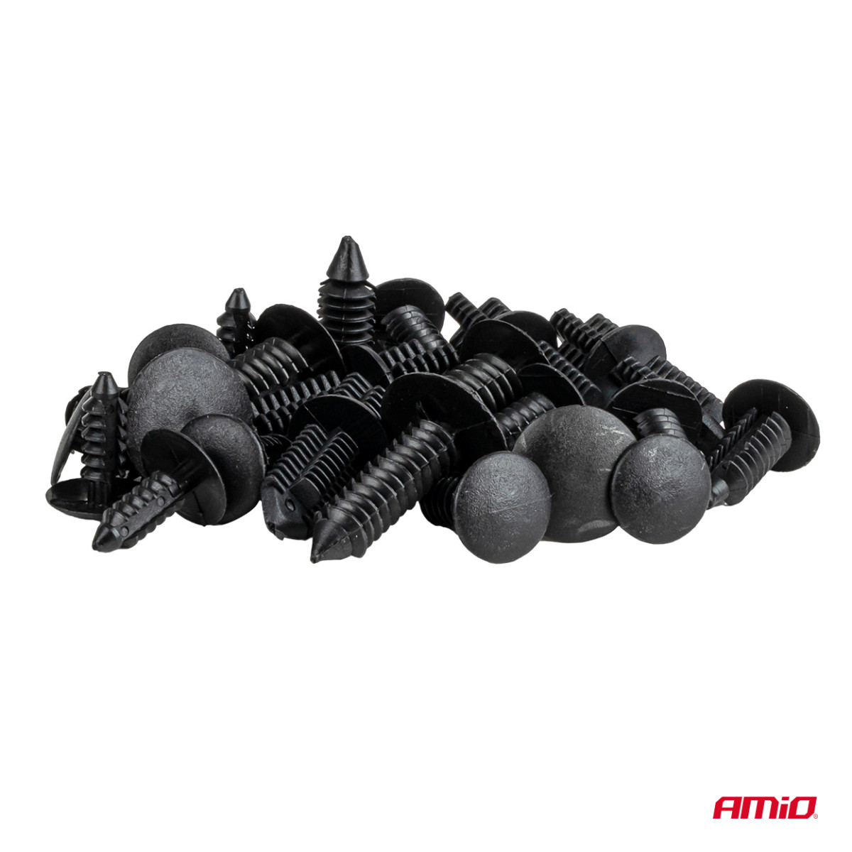 Automotive mounting pins and clips set, 146 pcs. AMIO-04735