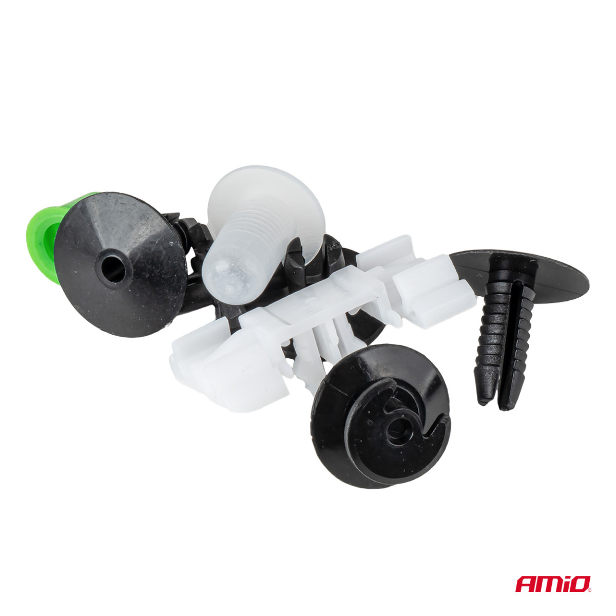 Automotive mounting pins and clips set, 290 pcs. AMIO-04742