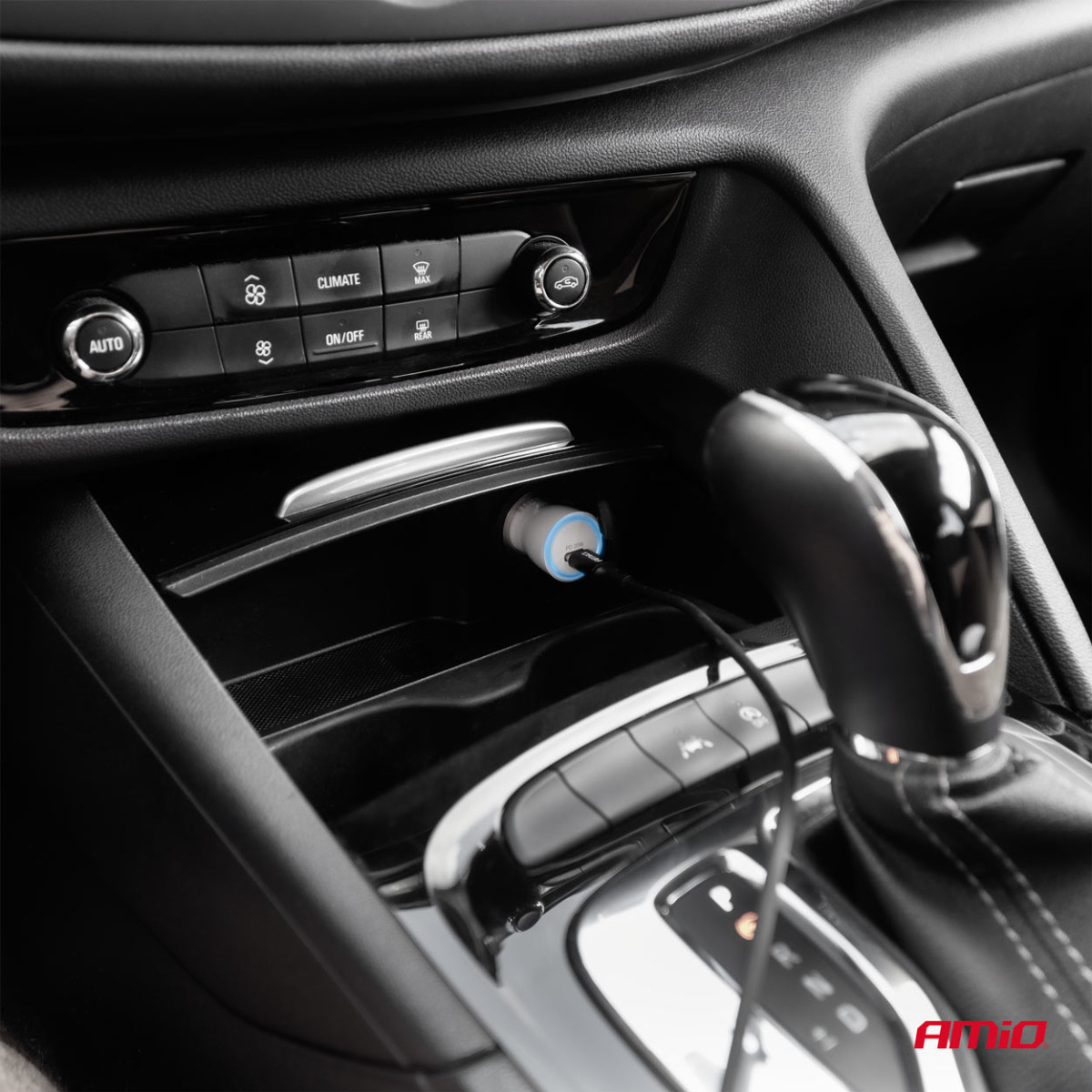 Car charger USB-C 20W 12/24V AMiO-03880