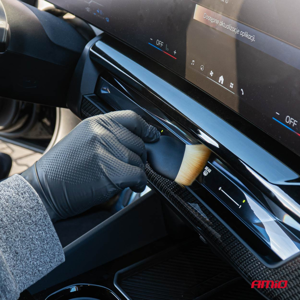 Car parts cleaning brush set, 4 pcs. AMIO-04335