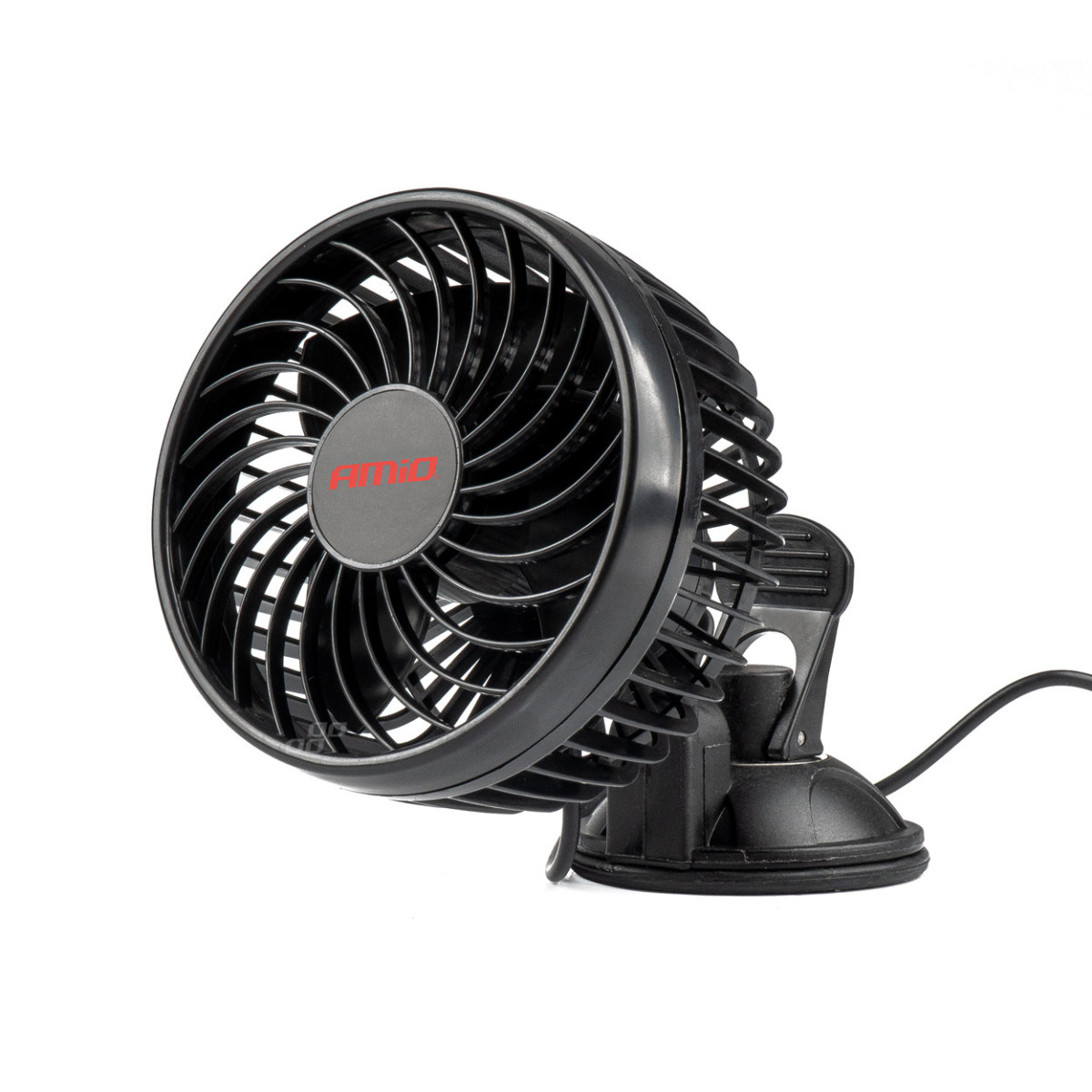 Car fan with suction cup 4.5" 12V
