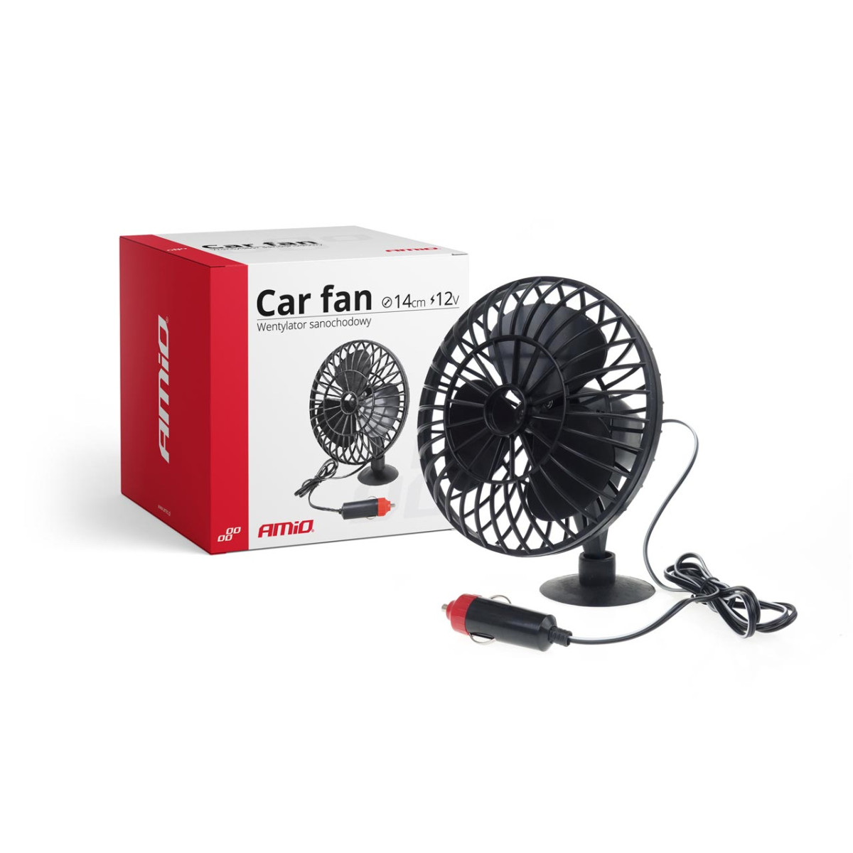 Car fan with suction cup, miniFAN 12V