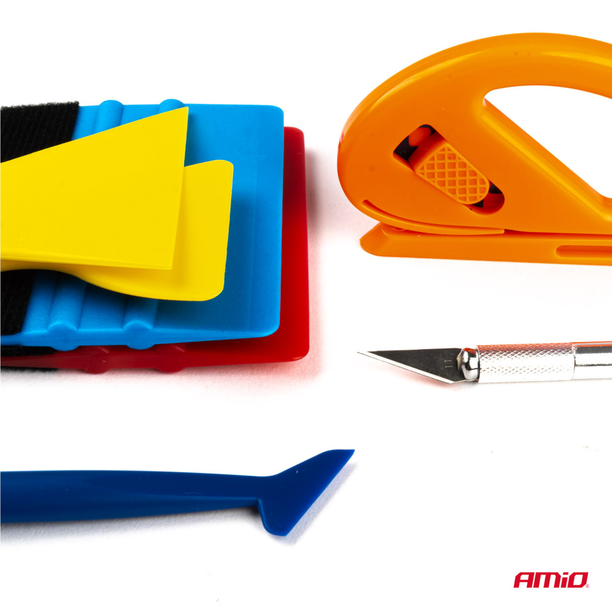 Car film application tool set 8 pcs., AMIO-03117
