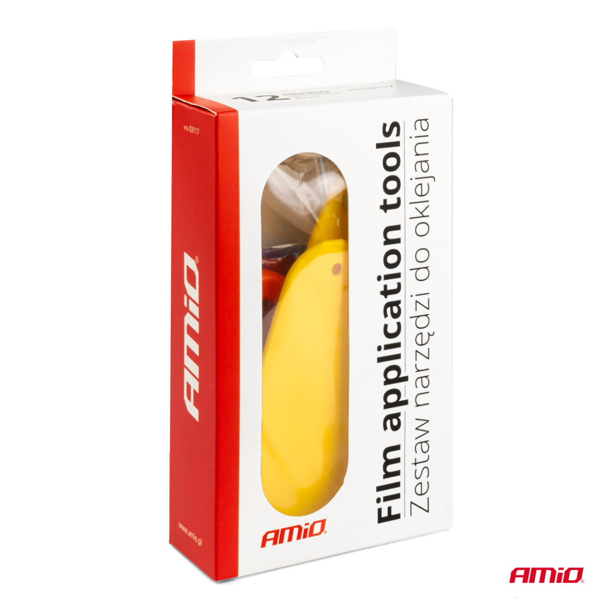 Car film application tool set 8 pcs., AMIO-03117