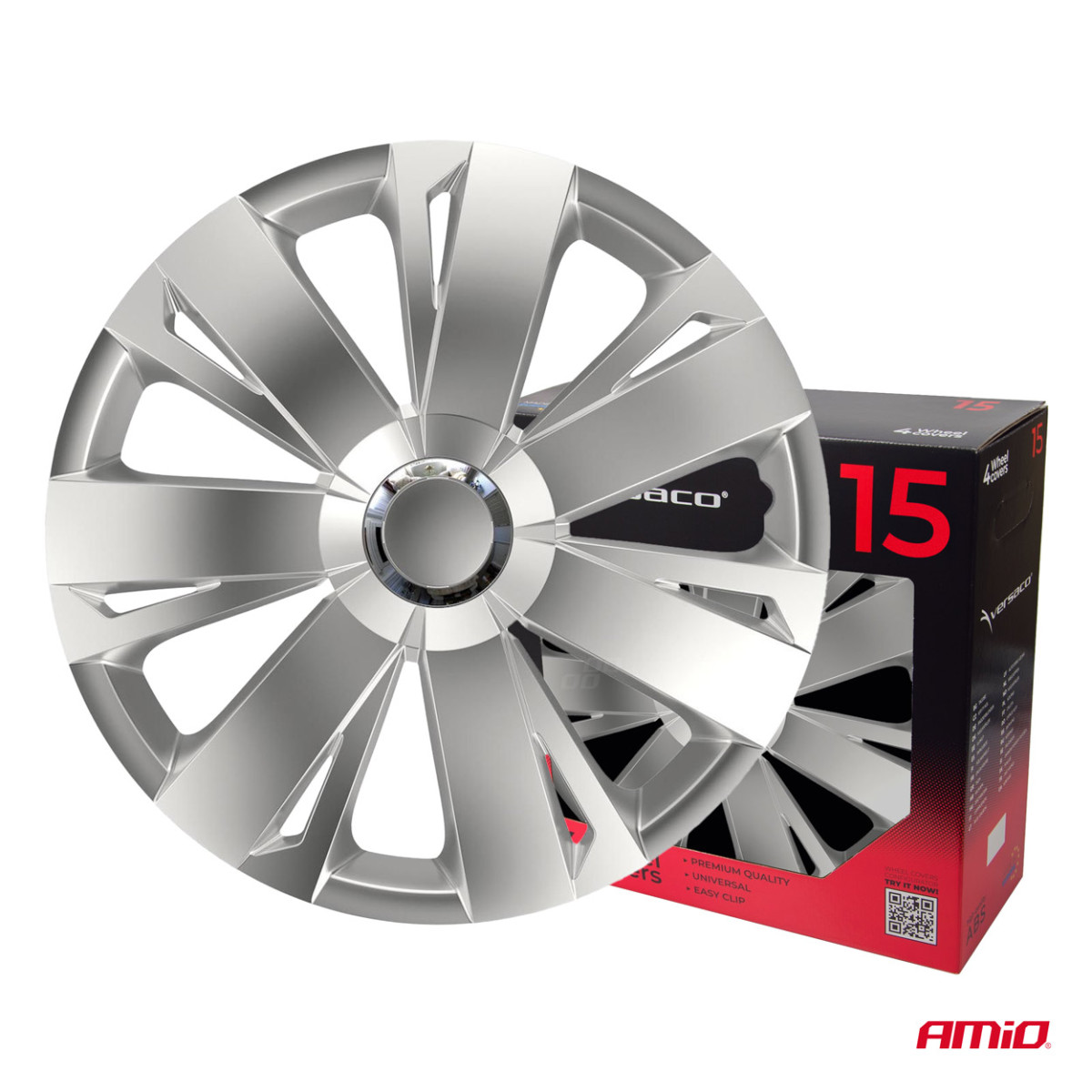 Wheel covers 4 pcs. Energy, silver 15"