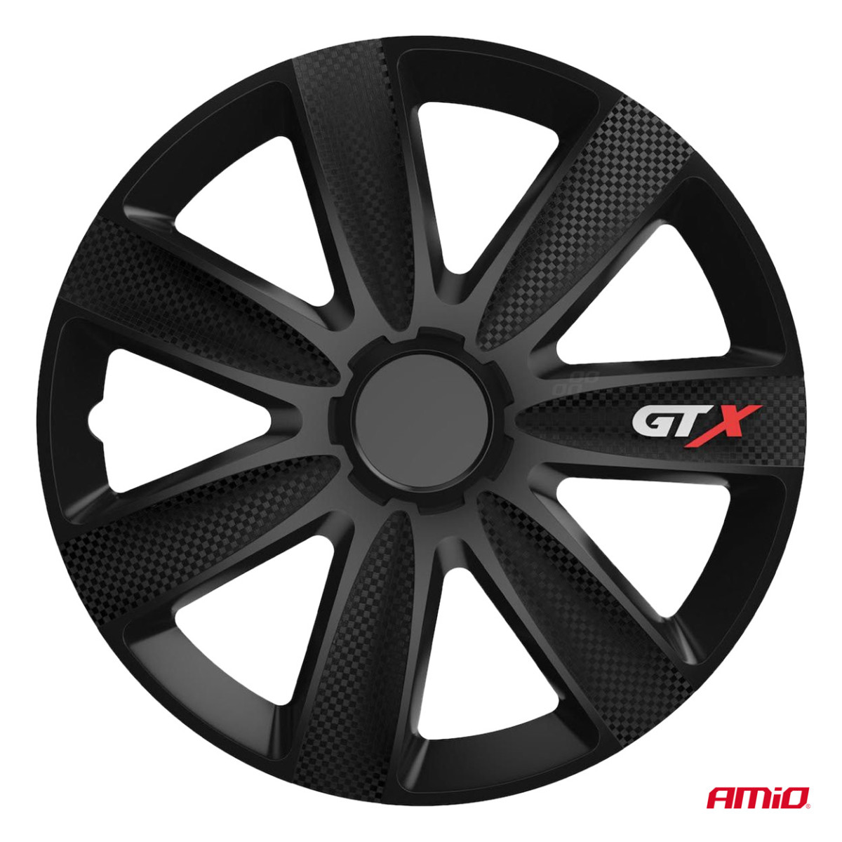 Wheel covers 4 pcs. GTX, Carbon black 14"