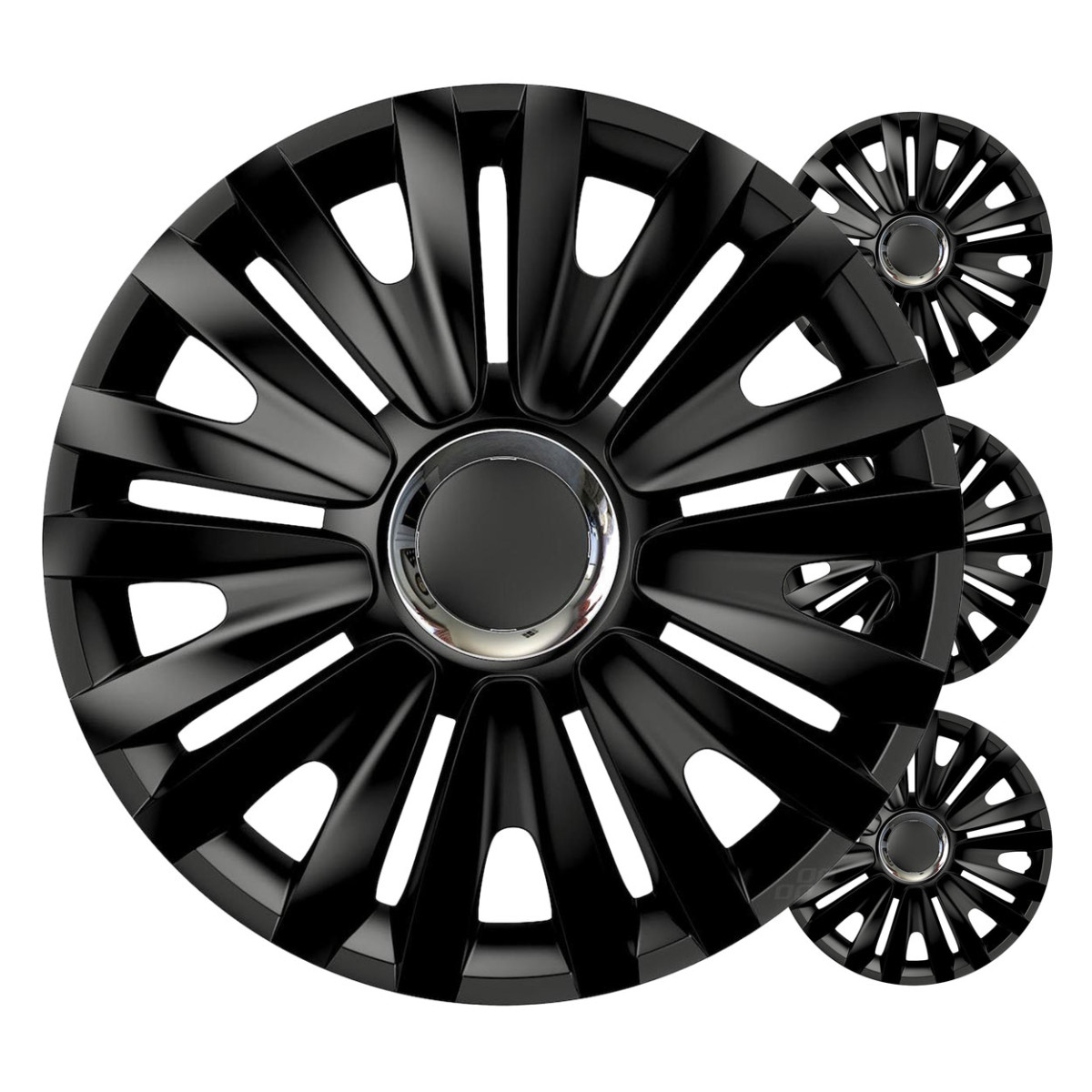 Wheel covers 4 pcs. Royal, black 16"