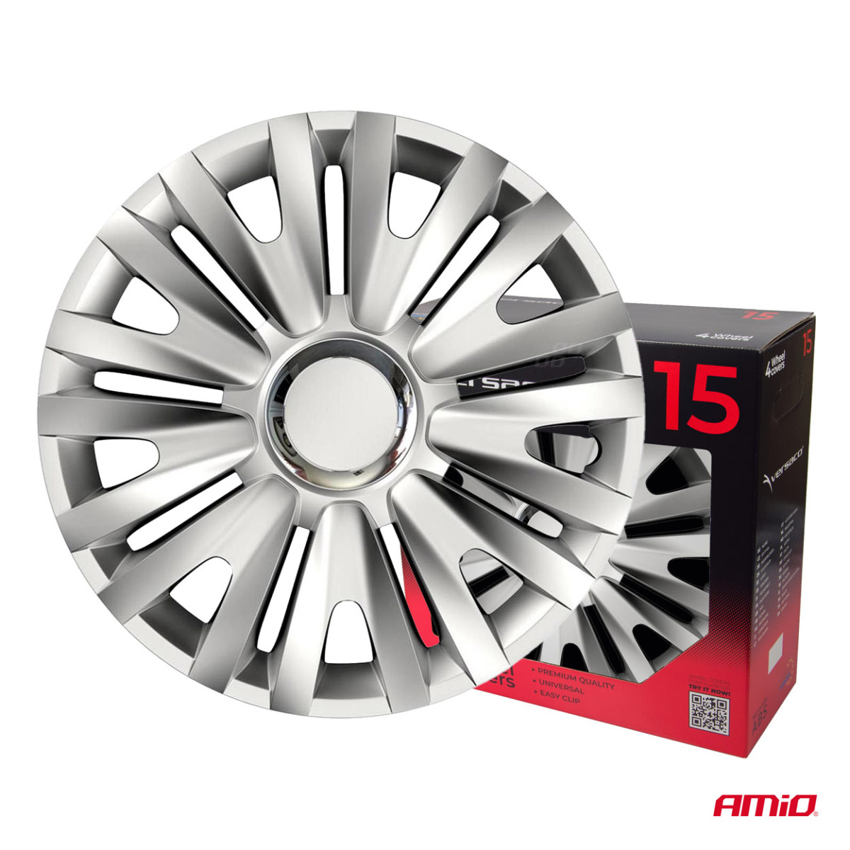 Wheel covers 4 pcs. Royal, silver 15"