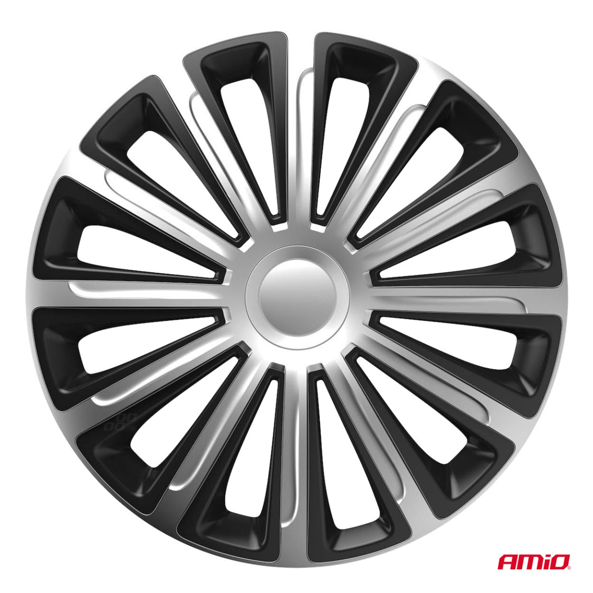 Wheel covers 4 pcs. Trend, black and silver 14"
