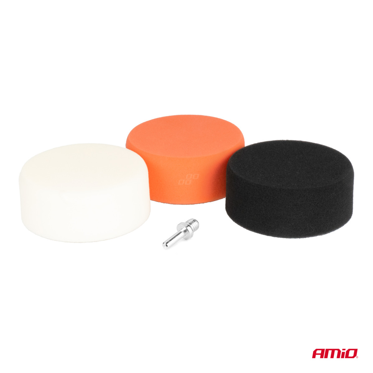 Car polishing disc set 3 pcs x 125 mm + M14 adapter AMIO-02648