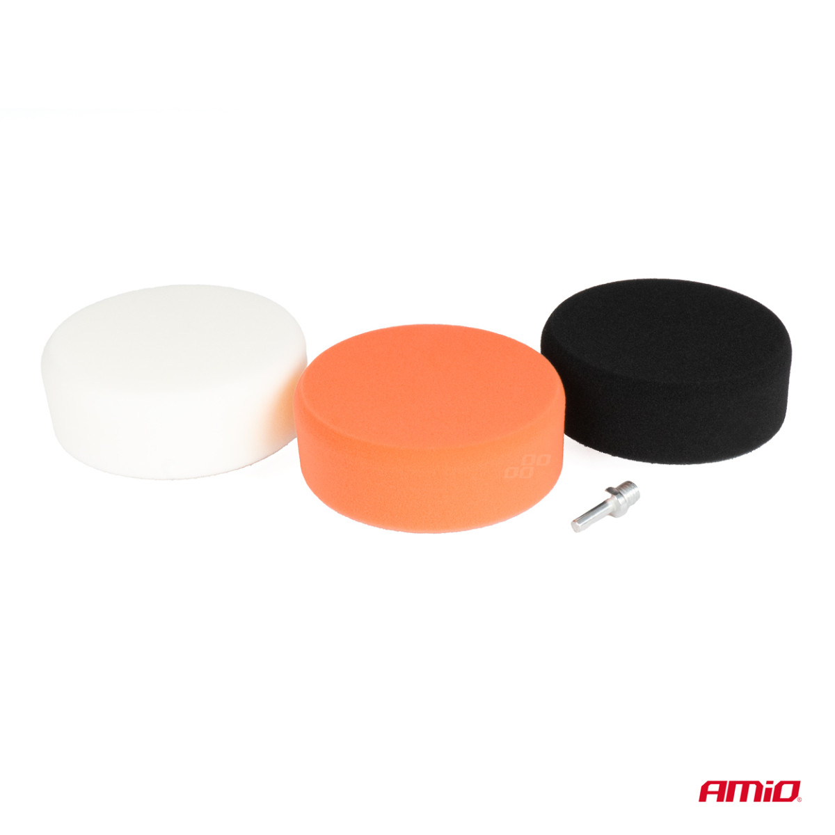 Polishing sponge set, 3 pcs. 150 mm with M14 adapter AMIO-03703