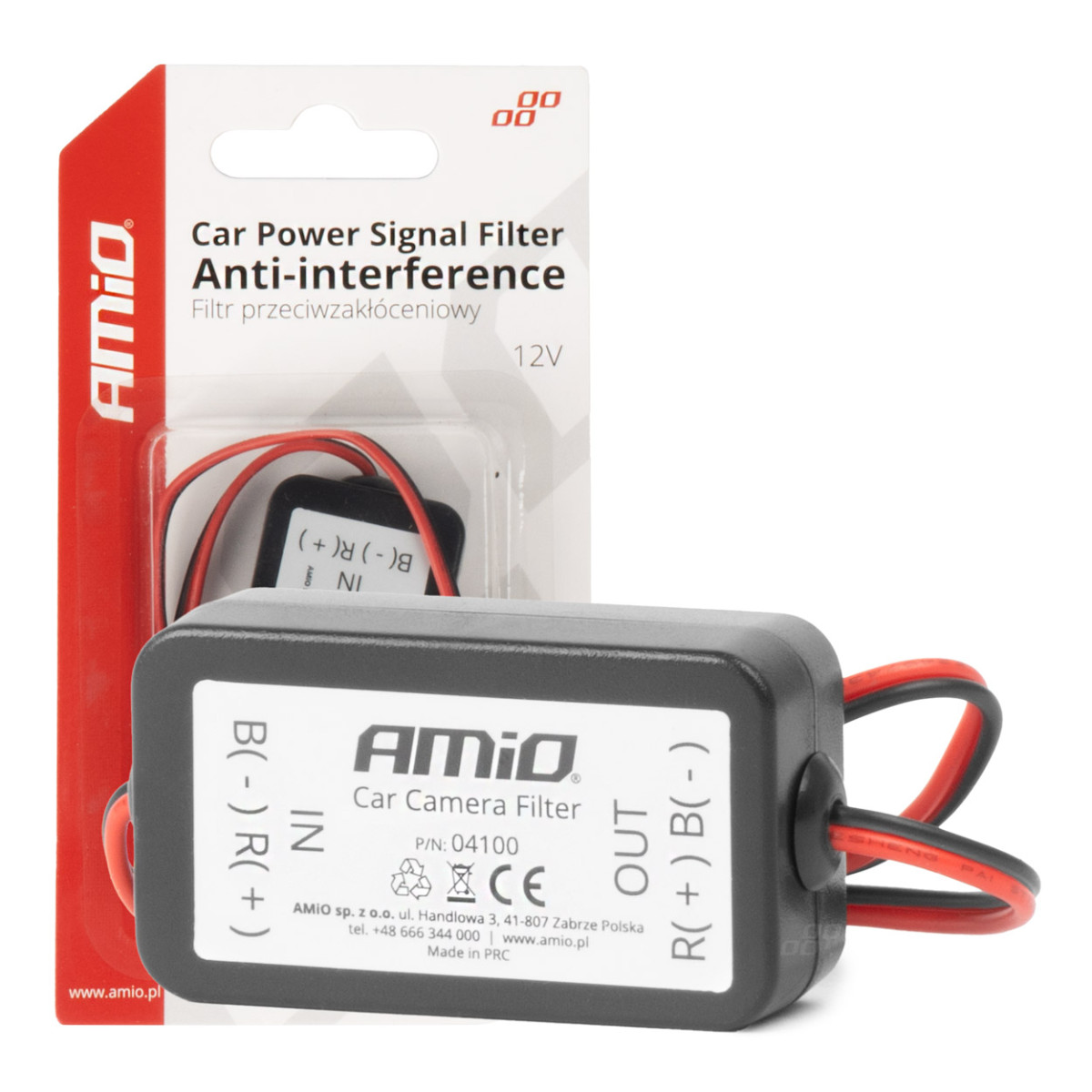 Car signal filter against interference 12V AMIO-04100