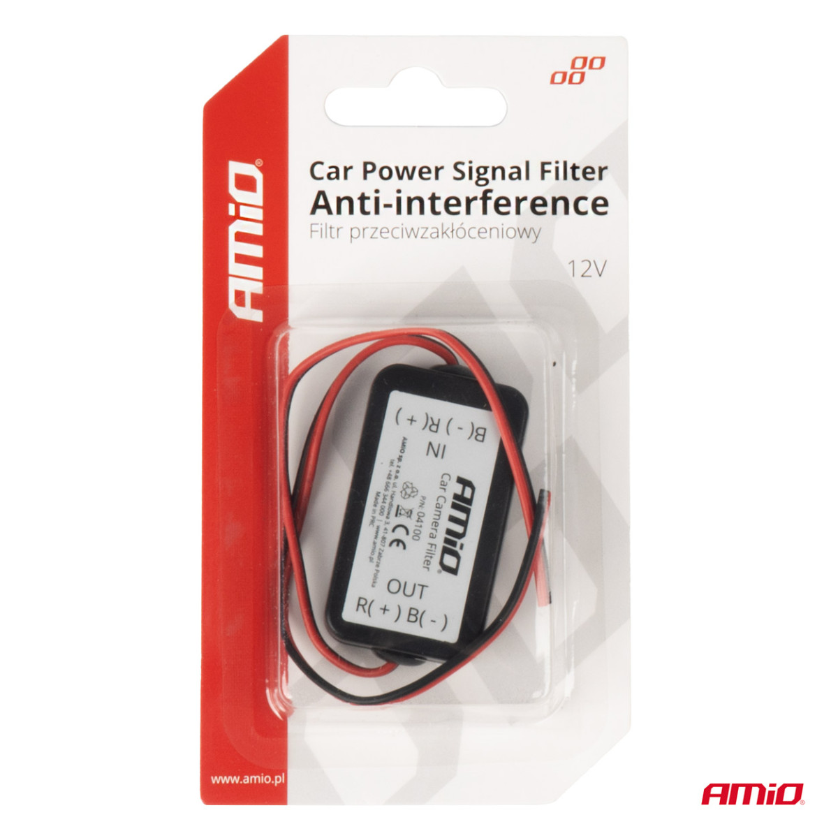 Car signal filter against interference 12V AMIO-04100