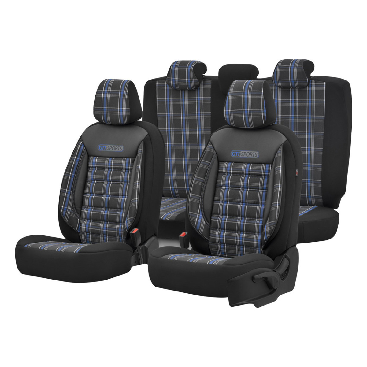 Car seat covers set OTOM, GTI - black / blue