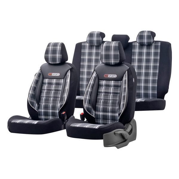 Universal seat covers OTOM, GTI SPORT - black / gray Universal seat covers OTOM, GTI SPORT - black / gray
