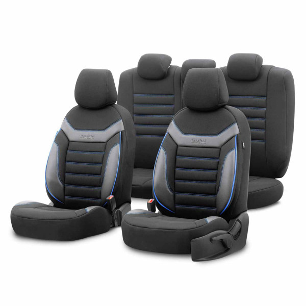 Universal seat covers OTOM, INDIVIDUAL - black / blue