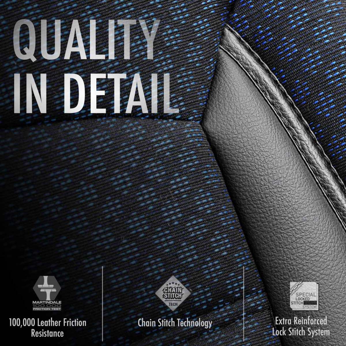 Universal seat covers OTOM, SPORT PLUS - blue
