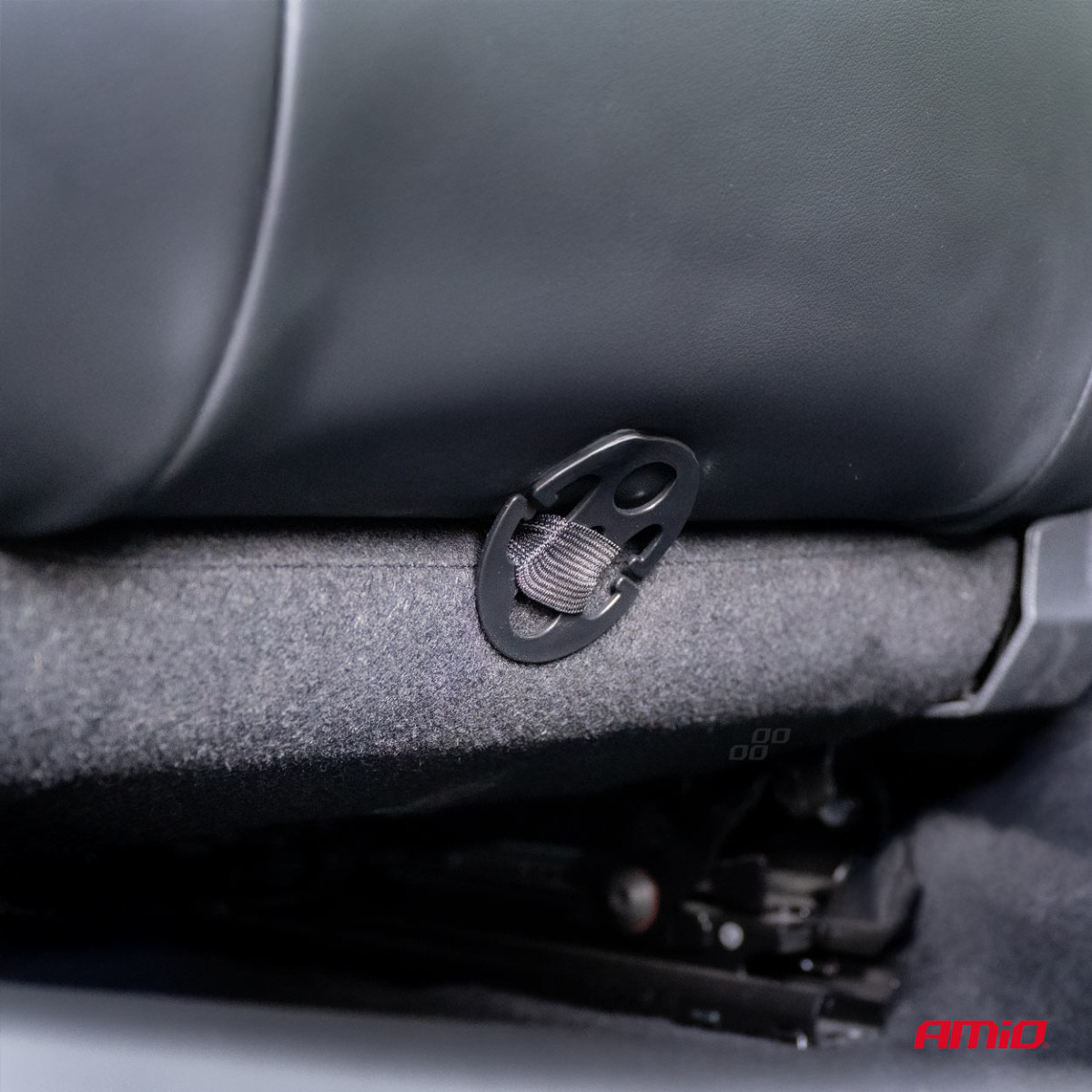 Beaded car seat mat CSM-16, 45x120 cm - black