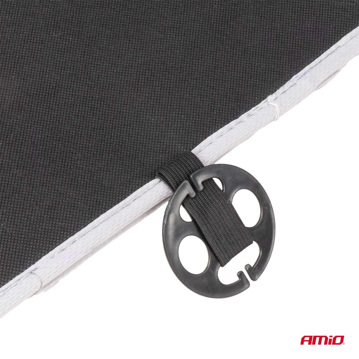 Car seat mat with beads 110 x 46 cm - gray