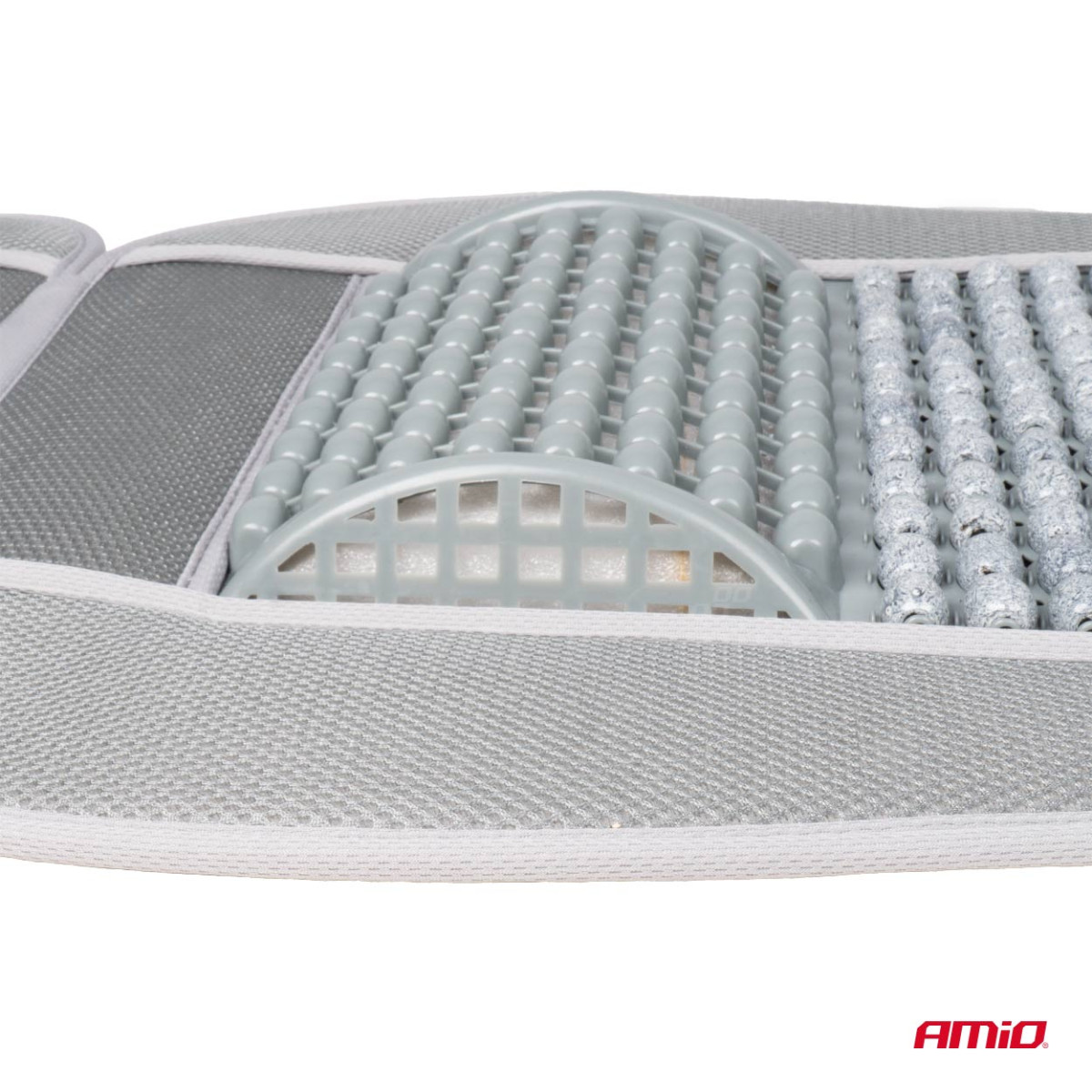 Car seat mat with beads 110 x 46 cm - gray