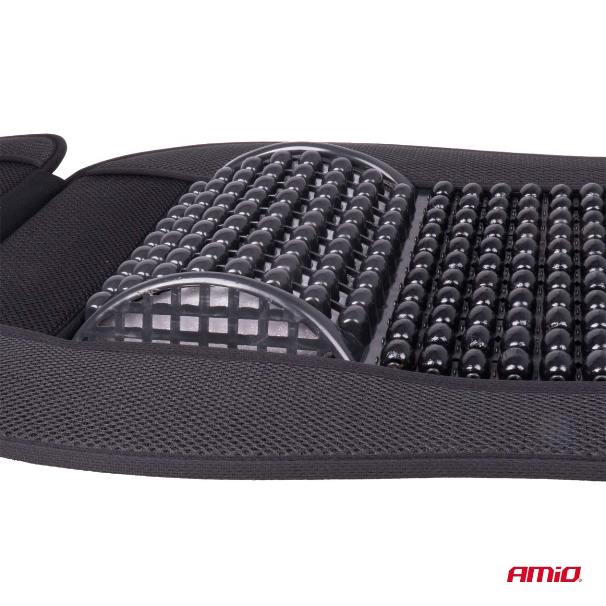 Car seat mat with beads 110 x 46 cm - black
