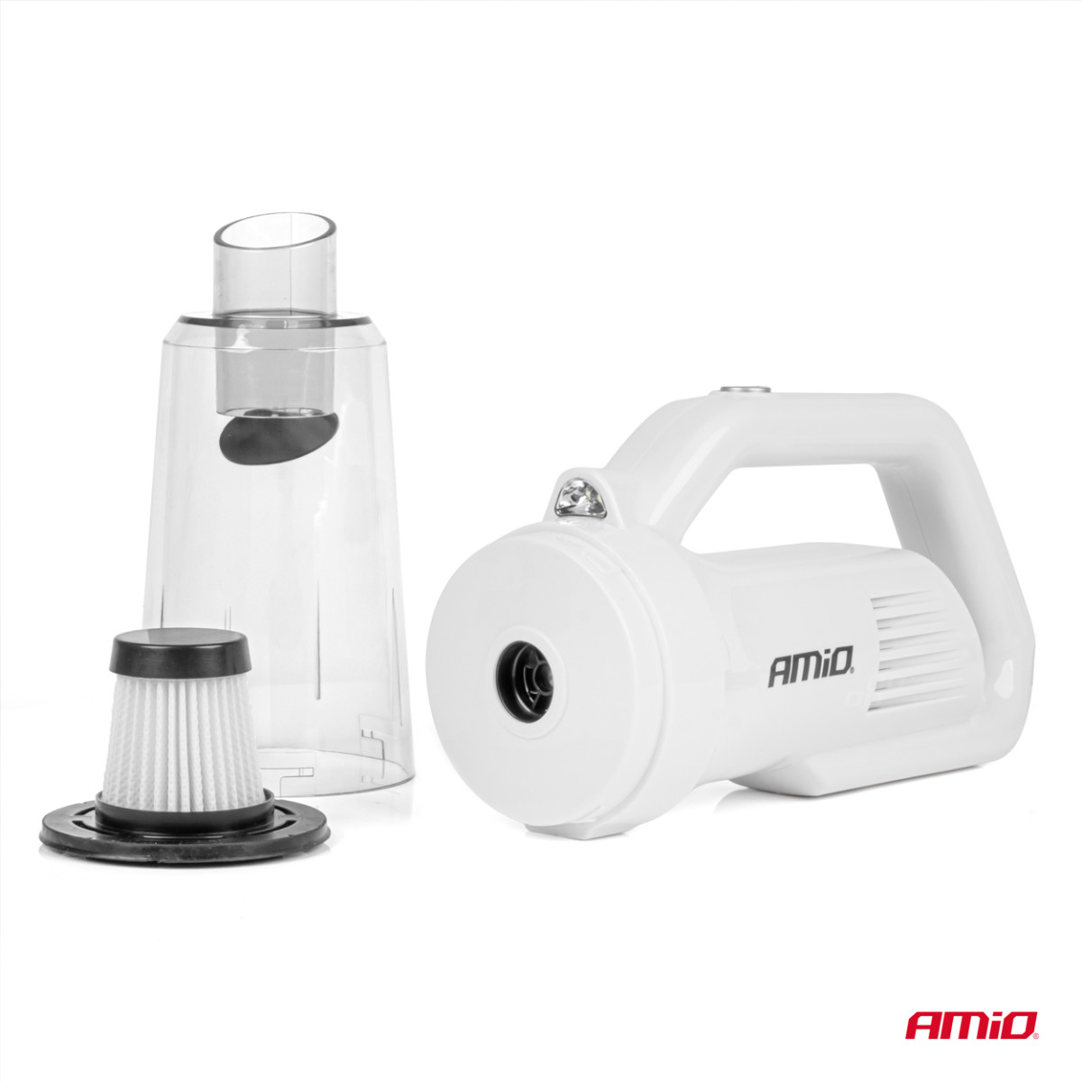 Car vacuum cleaner 12 V, 60 W, with HEPA filter, 5kPa AMIO-03691